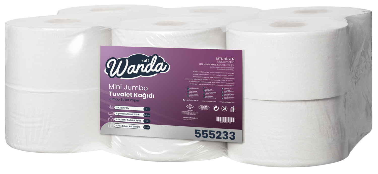 Wandasoft Mini Jumbo Tuvalet Kağıdı 4 Kg