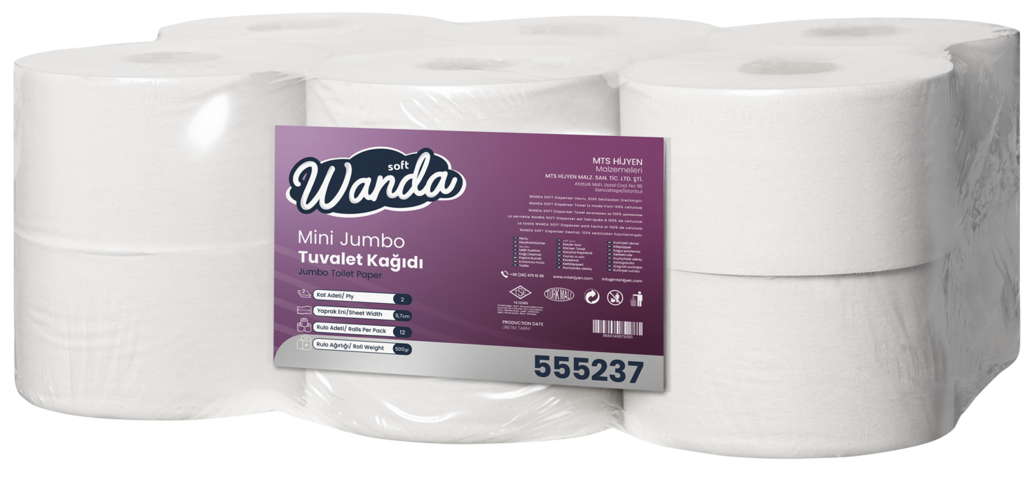 Wandasoft Mini Jumbo Tuvalet Kağıdı 6 Kg
