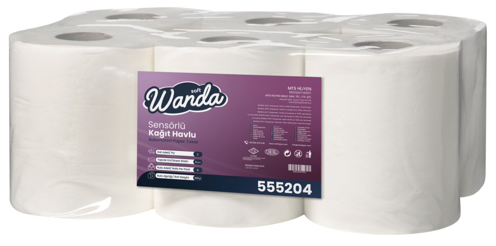 Wandasoft Sensörlü / Fotoselli Kağıt Havlu 4 Kg